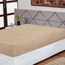 Protetor de Colchão Impermeável Casal Padrão Antiácaro 100% Poliéster Capa para Cama Cáqui - 1