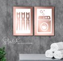Ver imagem 2 de Quadros Placas mdf 6mm lavanderia cozinha 2 un 29x20