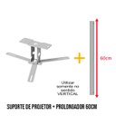 Ver imagem 2 de SUPORTE PROJETOR DATASHOW TETO BRAÇO 60 CM BRANCO