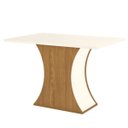Ver mais imagens de Conjunto Mesa de Jantar Luiza 4 Lugares com 4 Cadeiras Milla Nature / Off White