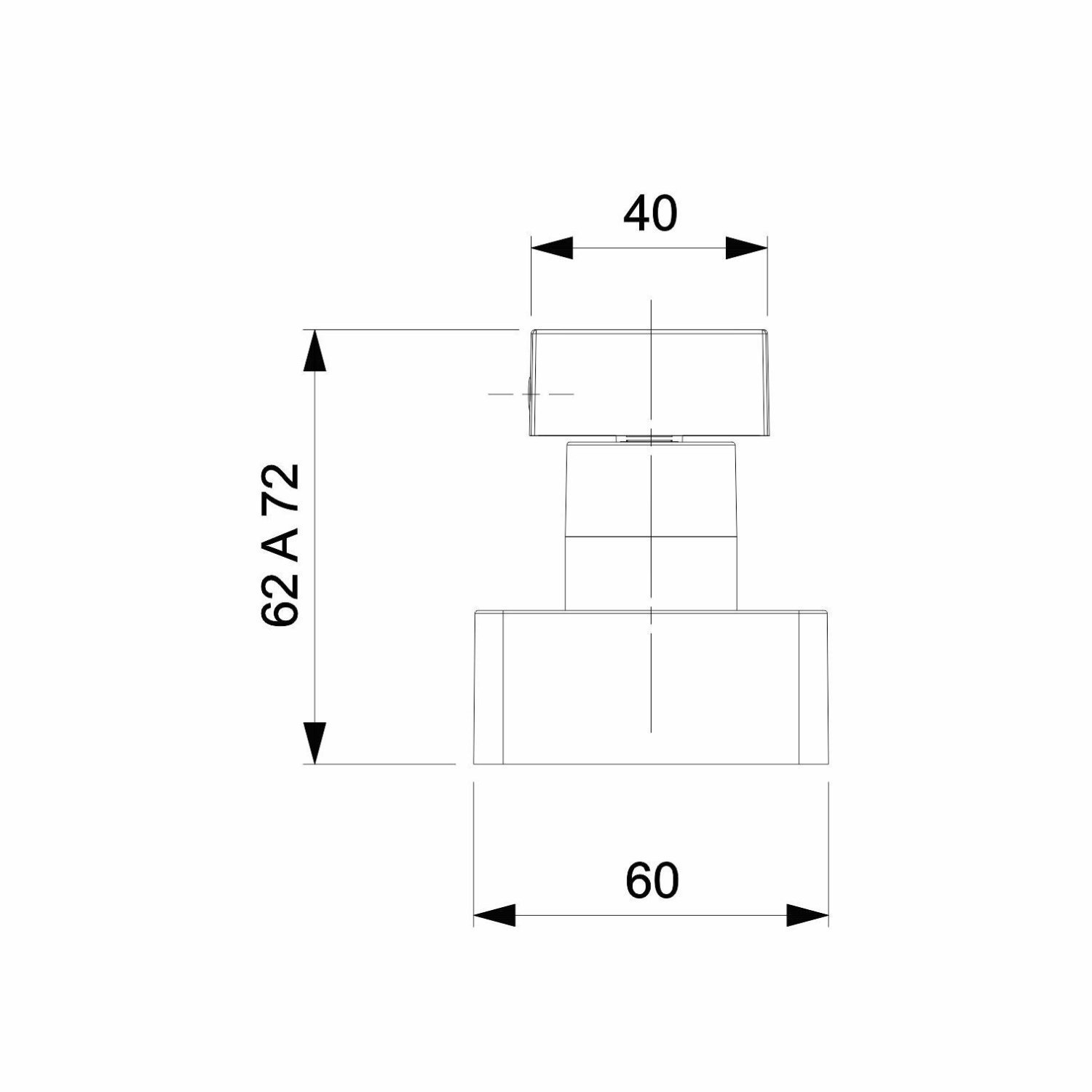 Acabamento de Registro Para Base Docol 1/2, 3/4, 1 Virtus Roca - 2