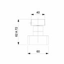 Ver imagem 2 de Acabamento de Registro Para Base Docol 1/2, 3/4, 1 Virtus Roca