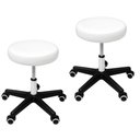 Ver imagem 1 de Kit 2 Cadeiras de Escritório sem Encosto Mocho - Branco