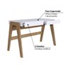 Escrivaninha Trend Home Office com 2 Gavetas - Hanover/Off W - 3