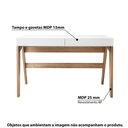 Ver imagem 2 de Escrivaninha Trend Home Office com 2 Gavetas - Hanover/Off W