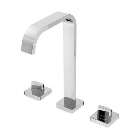 Torneira Misturador para Banheiro Bica Alta com Válvula de Escoamento Virtus Roca