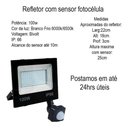 Ver imagem 2 de Refletor Led Holofote Sensor Presença Fotocélula Bivolt 100w