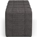 Ver imagem 2 de Puff Decorativo Living 140 Cm Roma W01 Linho Cinza Escuro - lyam