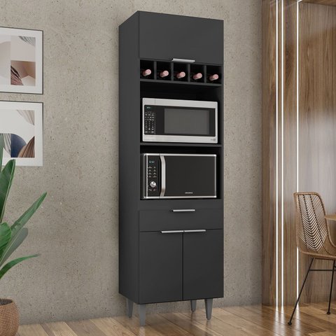 Paneleiro de Cozinha Torre Quente Pérola M24 Preto - Mpozenato