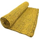 Ver imagem 1 de Tapete Tear 60x120 Aqua Amarelo Rajado