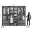 Ver imagem 4 de Guarda Roupa Casal Volpi Ripado 6 Portas Cumaru/opala - Madetec