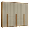 Guarda Roupa Casal Volpi Ripado 6 Portas Cumaru/opala - Madetec - 1
