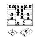 Ver imagem 5 de Guarda Roupa Casal Volpi Ripado 6 Portas Cumaru/opala - Madetec