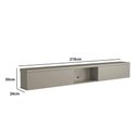 Ver imagem 2 de Nicho Basculante 218cm c/ 2 Portas p/ Painel de TV 100% MDF Cor:Grigio