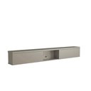 Ver imagem 1 de Nicho Basculante 218cm c/ 2 Portas p/ Painel de TV 100% MDF Cor:Grigio