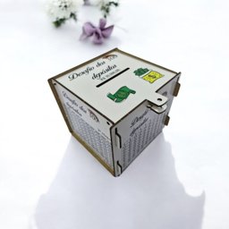 Cofre Desafio 30 Mil Guardar Junte Dinheiro Woodbox Branco - 1