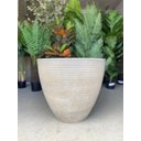 Ver imagem 3 de Vaso de Planta Grande Decorativo para Sala Auto Brilho 47cm (liso/cinza-escuro)