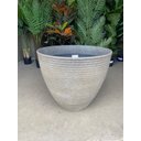 Ver imagem 4 de Vaso de Planta Grande Decorativo para Sala Auto Brilho 47cm (liso/cinza-escuro)
