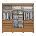 Ver imagem 4 de Guarda-roupa Casal Imperial 6 Portas 9 Gavetas 100% Mdf Cinamomo/avelã - Henn