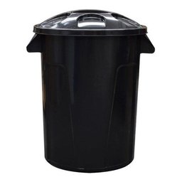 Balde 60 Litros Com Tampa Cores:Preto - 6