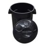 Balde 60 Litros Com Tampa Cores:Preto - 7