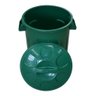 Balde 60 Litros Com Tampa Cores:Preto - 20