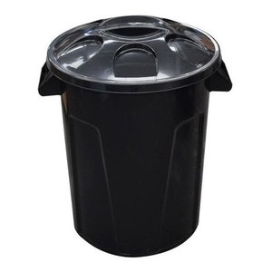 Balde 60 Litros Com Tampa Cores:Preto