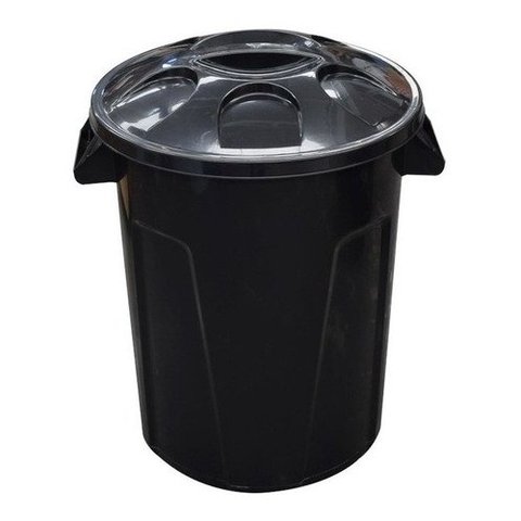 Balde 60 Litros Com Tampa Cores:Preto