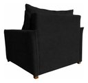 Ver imagem 6 de Poltrona-Cama Monica Retratil Macia Quarto Visita Sala Suede:Preto/Suede