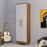 Armário Multiuso com Chaves Napole Mirarack- Canela Off White - 2