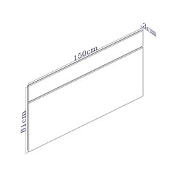 Cabeceira Casal 100% MDF Select Belmax Carvalho - 3
