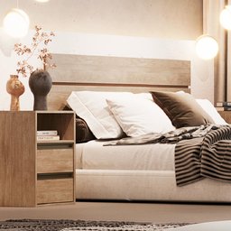 Cabeceira Casal 100% MDF Select Belmax Carvalho - 2