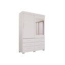 Ver imagem 1 de Guarda Roupa New Star 2 Portas 6 Gavetas com Espelho Salleto Branco