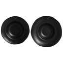 Ver imagem 1 de Kit 2 Pratos Orgânicos Preto Matte 250ml e 450ml Porto Brasil Servir Mesa Posta