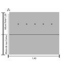 Ver imagem 4 de Cabeceira Cama Casal Botões Provençal Cinza Suede com Pés 120cm Altura Rbl