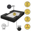 Ver imagem 2 de Cama Montessoriana Berço Infantil 100% Espuma Balaqui Decor Cor:grafite