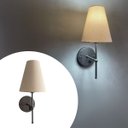 Ver imagem 1 de Arandela de Parede Clássica Chumbo com Interruptor e Cúpula Bege Ref 05 Lâmpada Branco Frio