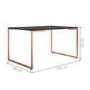 Ver imagem 5 de Mesa de Jantar Colt Preto Cobre