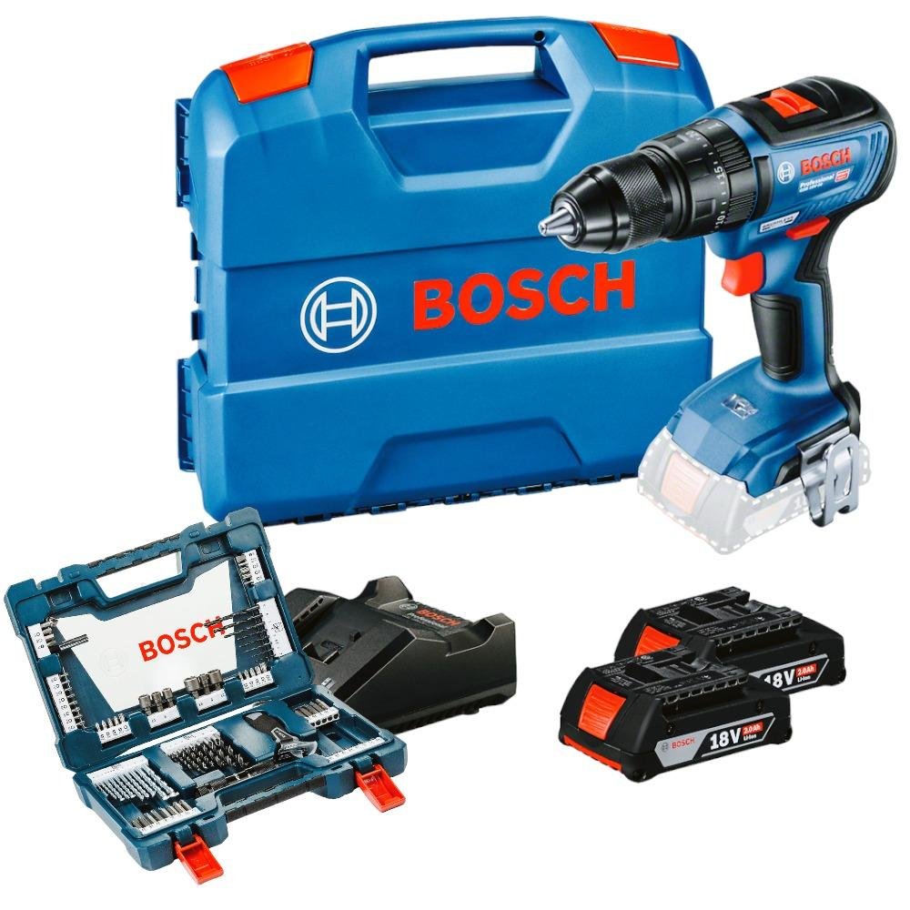 Parafusadeira Bateria Imp 18v Gsb18v-50 Jg Brocas Bit Bosch