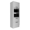 Ver imagem 5 de Torre Quente 2 Nichos para Forno e Microondas 70cm Grazi MDF Branco