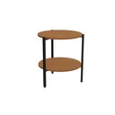 Ver imagem 2 de Mesa de Centro Estilo Industrial Kappesberg LI017 Cor Canela/Preto Fosco