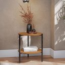 Ver imagem 1 de Mesa de Centro Estilo Industrial Kappesberg LI017 Cor Canela/Preto Fosco