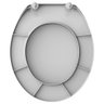 Assento Sanitário Sabara Diamantina Oval Cinza-claro - 5
