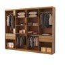 Closet Casal Hera Gold 4 Gavetas 8 Prateleiras Mdp Rufato - 2