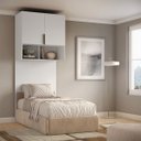 Ver imagem 1 de Módulo Aéreo Solteiro com Cabeceira Altezza Clean Belmax:branco