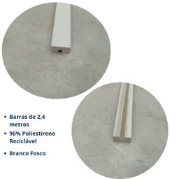 Moldura Rodameio Poliestireno 466 Santa Luzia - 2,4mx03cm - 2
