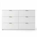 Ver imagem 1 de Cômoda 6 Gavetas Bloom Branco