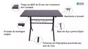 Ver imagem 7 de Jogo Mesa 1,20x70 Preta para Sorveterias e Restaurantes com 4 Cadeiras Iso Verde