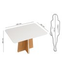 Ver imagem 2 de Mesa De Jantar 120X90Cm Tampo Vidro/Mdf Vanda 