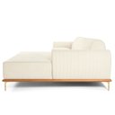Ver imagem 5 de Sofá com Chaise Lado Direito 230cm Cocie Linho Off White - Sallar Home